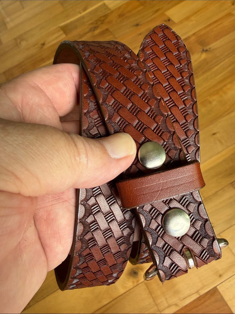 Brenneman’s leather belt